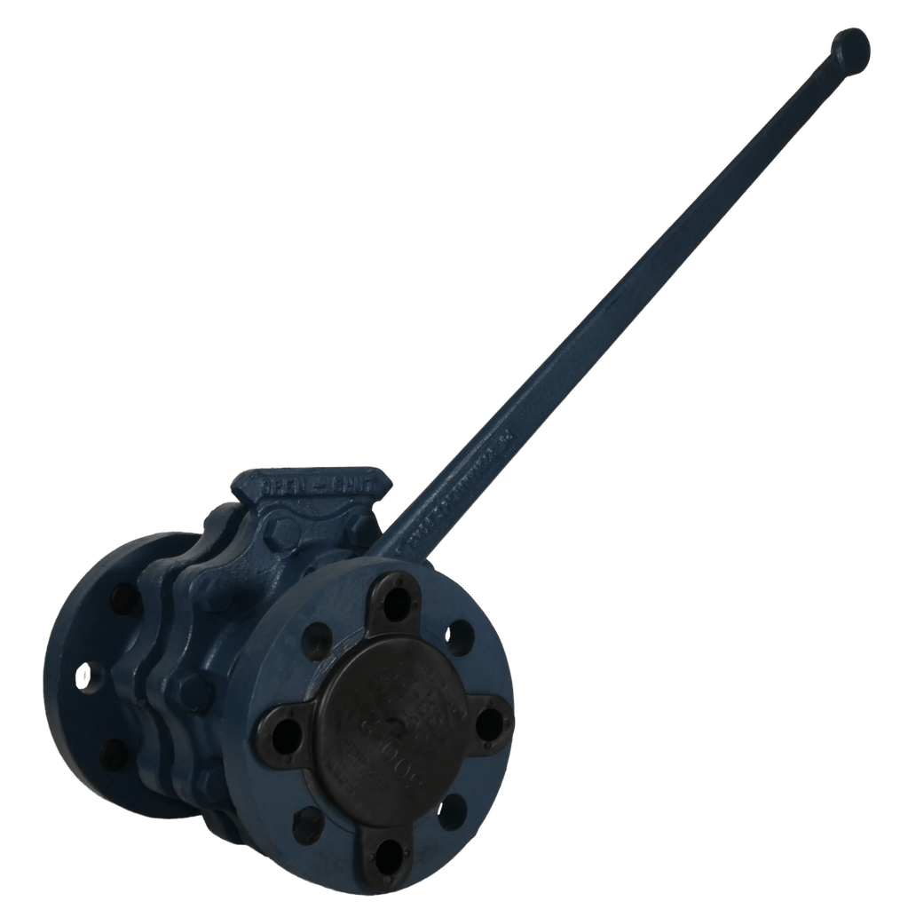 Everlasting 4001A Class 250 quick opening boiler blowdown valve with cast iron body, flanged connections and 200 PSI maximum blow-off pressure.