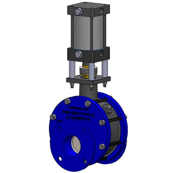 Everlasting BMVA8 8 inch cast iron bulk material valve