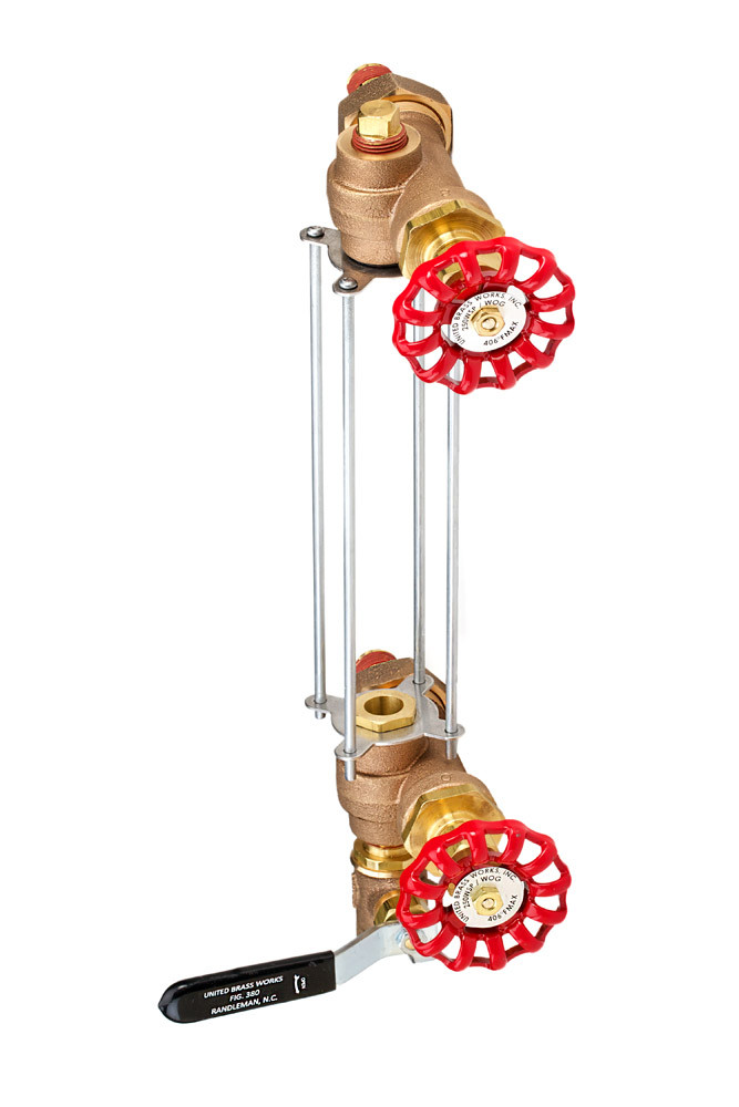 United Brass Works 34041 High Pressure Boiler Gauge Fixture Set